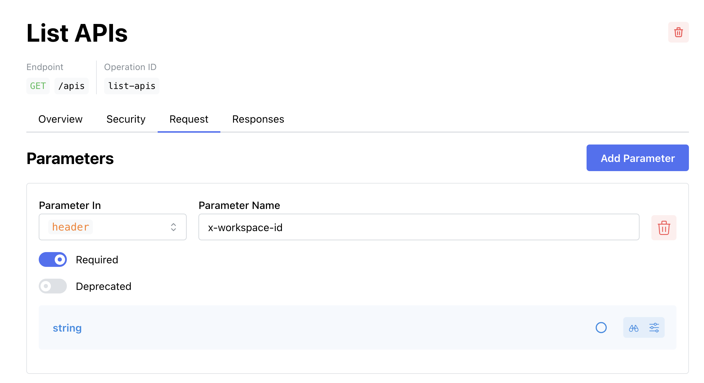 Restly Operation Editor Screenshot